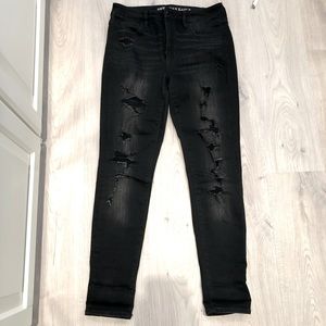 3/$30 American Eagle Distressed High Rise Skinny Jeans